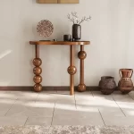 Creative Corner Table Entryway Simple Wood Entrance Hall Console Table Decor Elegant Console Ingresso Living Room Furniture - Image 4
