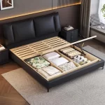 Nightstands Storage Bed Unique Upholstered Double Headboards Bed Bedroom Luxury Muebles Para Dormitorio Furniture Accessories - Image 3