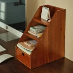 Wooden Storage Boxes Retro Drawer Type Storage Box Filing Storage Organizers for Office Desk Organizing Supplies Furniture
