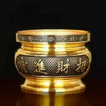 Metal incense burner Buddha tool Backflow fragrance Censer Buddhist Hall pray church  tea light burner the god of wealth - Image 5