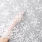 High-end French-style positioning lace wedding dress, formal dress fabric, tablecloth, curtain accessories, 1.5 meters wide - Image 4