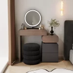 Suspended Dressing Table Mid Century Adult Toiletries Dressing Table Natural Comfortable Comoda Para O Quarto Storage Furniture - Image 4