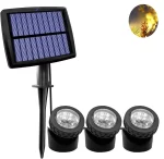 Solar Pond Lights IP68 Waterproof Submersible LED Spotlights Underwater Landscape Lamp for Garden Fountain Pool Pond Decor Lamp - Image 8