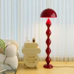 Floor lamp, living room cream wind and sand hair lamp, decorative ornament, vertical floor lamp, bedroom bedside ambient lamp - Image 5