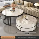 Modern Round Coffee Tables Metal Nordic Glam Minimalist Coffee Tables Simple Decor Mesa Auxiliar Salon Living Room Furniture - Image 29