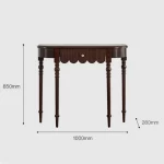 Hall Way Table Unique Console Table Classic Luxury Modern Decor Corner Table Senior Glamour Konsolentisch Furniture Living Room - Image 2