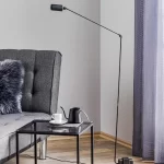 Modern Minimalist Floor Lamp Creative Bedroom Room Office Light Minimalist Study Eye Protection Reading Black Standing Light - Image 6