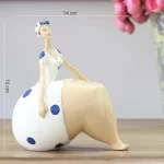 Nordic Plump Beauty Female Figurines Sculpture Ornaments Home Living Room Desk Fat Girl Statue Resin Decoration Accessories - Image 12