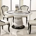 Side Round Dining Table Console Center Luxury Lounge Portable Dining Table Service Bistro Mesas De Jantar Living Room Furniture - Image 5