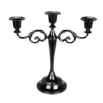 3/5 Arms Metal Candelabra Candlestick Stand Vintage Golden Candle Holder for 2025 Christmas Wedding Event Party Table Decoration - Image 12
