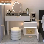 Bedroom Mirror Dressing Table Bedroom Desgin Modern Vanity Table European Salon Designer Service Partitions Hotel Furniture - Image 15