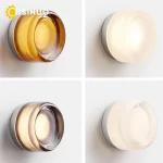 Round LED Wall Sconce Creative Lighting Indoor Outdoor Wall Mounted Lamp Ceiling Light for Living Room Bathroom Porch Decoration - Image 3