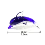 Murano Glass Dolphin Figurine Cute Sea Animal Small Statue Ornaments Home Table Decor Collection Holiday New Year Gifts for Kids - Image 2