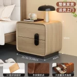 Display Trendy Nightstand Storage Modern Luxury Nightstand Aesthetic Vintage Mesita Bedroom Furniture - Image 7