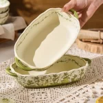 Party Green Dinner Set Plates Luxury Modern Elegant Designer Plates Dinner Sets Ceramic Round Aparelho De Jantar Kitchen Dishes - Image 5