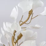 Luxury Gold Ginkgo Leaf Wall Sconce Modern LED Wall Lamp Creative Flower Wall Light Fixture for Bedroom Living Room Home Decor - Image 5