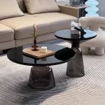 Italian Trendy Coffee Tables Round Classic Luxury Modern Design Coffee Tables Premium Aesthetic Table Basse Furniture For Home