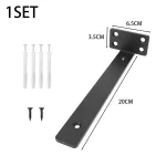 L-Shaped Shelf Brackets Wall Mount Heavy Duty Floating Shelves Bookshelf Partition Fixing Heavy Duty Bracket Hardware Support - Image 9