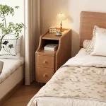 Bedside Cabinet Small Frame Household Bedroom Small Side Few Simple Bedside Storage Cabinet 20~ 30 Narrow Side Cabinet - Image 3