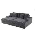 High-end Light Luxury Hot-selling Boneless Sofa Vacuum Compression Sofa Corduroy Retro Fabric Sofa