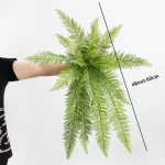 Large Artificial Plants Boston Fern Bunch Persian Leaves Bunch Fake Green Plants Fake Leaves Craft Fake Foliage Home Decor - Image 4