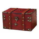 Practical Home Office Storage Box Storage Box Password Storage Box Retro Wooden Storage Box Versatile Functionality