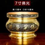 Metal incense burner Buddha tool Backflow fragrance Censer Buddhist Hall pray church  tea light burner the god of wealth - Image 25