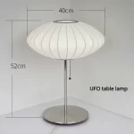 Nelson bubble floor lamp wabi sabi white ufo Silk lamp Danish designer Living Room Sofa Side Bedroom Bedside Standing Led Lamp - Image 21