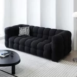 Any Size Custom Compressed Fabric Sofa Hand Tufted Design Integrated Sponge Roll Pack Shipping Multiple Color Living Room Bedroo - Image 2
