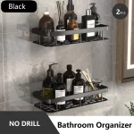 Bathroom Storage Rack Stainless Steel Anti Rust Storage Shower Rack Suction Cup Storage Rack Household Storage Appliances - Image 24