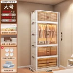 Door Wardrobe Storage Bedroom Organizer Partitions Space Saving Household Simple Closet Clothes Box Vestidores Trendy Furniture - Image 9