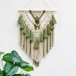Macrame Woven Wall Hanging Boho Home Chic Bohemian Geometric Art Decor Beautiful Apartment Dorm Room Decoration Tapestry - Image 7