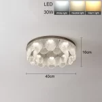 Modern Simplicity Luxury Stainless Steel Circle LED Home Ceiling Lights Art Painting Lamps for Living Room Decoration Chandelier - Image 10