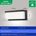 LED Wall Sconces Modern Indoor Outdoor Lamp, Waterproof Wall Mount Lights Living Room Hallway Bedroom Decor Indoor Wall Lighting - Image 8