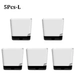 5Pcs Plant Pots, Self Watering Flower Pots Indoor Outdoor, Self Watering Planters with Drainage Hole & Clear Saucer Reservoir - Image 8