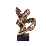 Vilead Couple Statue Lover Sculptures Tabletop Shelf Decor Anniversary Wedding Gift Home Interior Contemporary Mantel Bookshelf - Image 11
