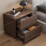 Bedroom Mobile Bedside Table Storage Luxury Drawers Cabinets Librero Wood Nightstand Organizer Criado Mudo Trendy Furniture - Image 3