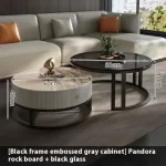 Round Unique Coffee Tables Waterproof Modern Simple Metal Coffee Tables Aesthetic Organizer Muebles De La Sala Home Decoration - Image 18