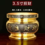 Metal incense burner Buddha tool Backflow fragrance Censer Buddhist Hall pray church  tea light burner the god of wealth - Image 11