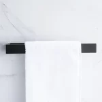 Adhesive Paper Towel Holder Kitchen Organizer Black Stainless Steel Wc Accessories Bathroom Storage Tissue Hanger Towel Shelves - Image 4