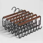 Hanger For Closet Organizer Wardrobe Organizer Clothes Hat And Bag Hook Metal Wall Mounted Coat Rack With 8 Storage Hooks