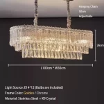 Crystal Rectangle Big Ceiling Lights LED Ceiling Chandelier Living Room Led Lamparas Para Techo Lighting for Lustre Home Decor - Image 15
