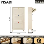 Slim Bedroom Storage Shoe Rack Display Hotel Room Farmhouse Shoe Cabinet Small Office Rangement Chaussures Home Furniture - Image 36