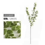 10Pc 3D Printing Eucalyptus Leaves Artificial Plants Wedding Road Leads Flower Arrangement Home Decoration Party Eucalyptus Leaf - Image 10