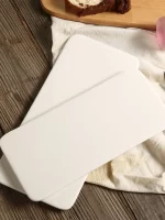 Creative Ceramic Rectangular Plate Pure White 10 Inch Western Dinner Plate Sushi Pasta European Style Steak Plate Italian Style - Image 4