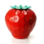 Strawberry Shape Storage and Organization Box Fruit Plate Modern Creative Specialty Plates Pastoral Round Household Snack Box - Image 4