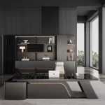 Space Saving Modern Office Desk Storage Executive Computer Office Desk Minimalist Lshaped Escritorio Oficina Office Furniture - Image 2