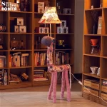Floor Lamp For Living Room Decoration Lighting Fabric  Animal  American Flag Horse Kids Toy Floor Lights Bedroom - Image 3