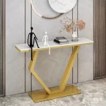 European Luxury Console Table For Hallway Entrance Trendy Glam Console Table Living Room Elegant Mesa Estrecha Home Furniture - Image 8