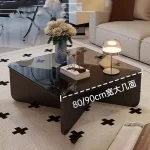 Aesthetic Coffee Table Elegant Design Glam Modern Side Table Space Premium Saving Vintage Sedentary Table Home Furniture - Image 3